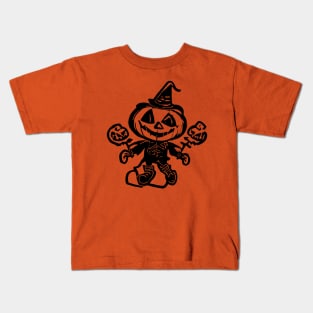 Halloween Spooky Pumpkin Kids T-Shirt